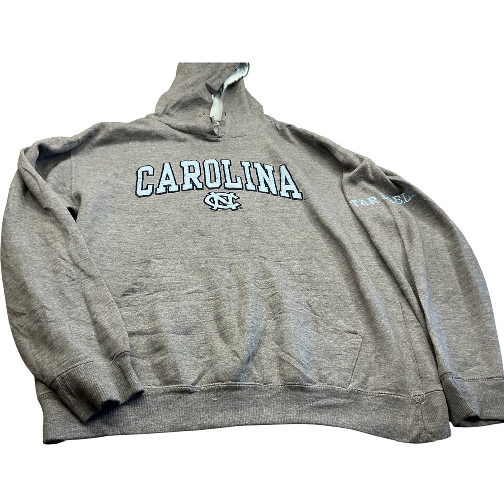 Old Varsity Brand UNC Tar Heels Carolina Hoodie Grey XL Collegiate Sweatshirt